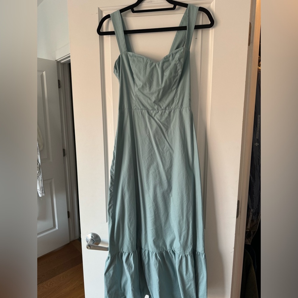 Reformation blue cotton midi dress